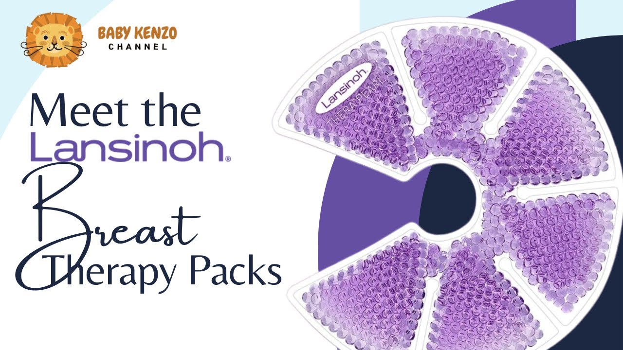 Lansinoh Breast Therapy Packs with Soft Covers, Hot and Cold Breast Pads,  Breastfeeding Essentials for Moms, 2 Pack