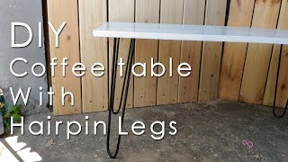DIY Coffee Table with hairpin legs - woodworking hai guys, kali ini saya membuat coffee table dengan hairpin legs kali ini saya membuat nya tidak sendirian.. tetapi berkolaborasi