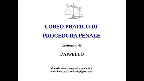 Come si scrive un atto di appello penale?