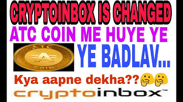 ATC COIN ME HUYE KUCH BADLAV | NEW UPDATE OF ATC COIN | CRYPTOINBOX | Aaliya ilyas