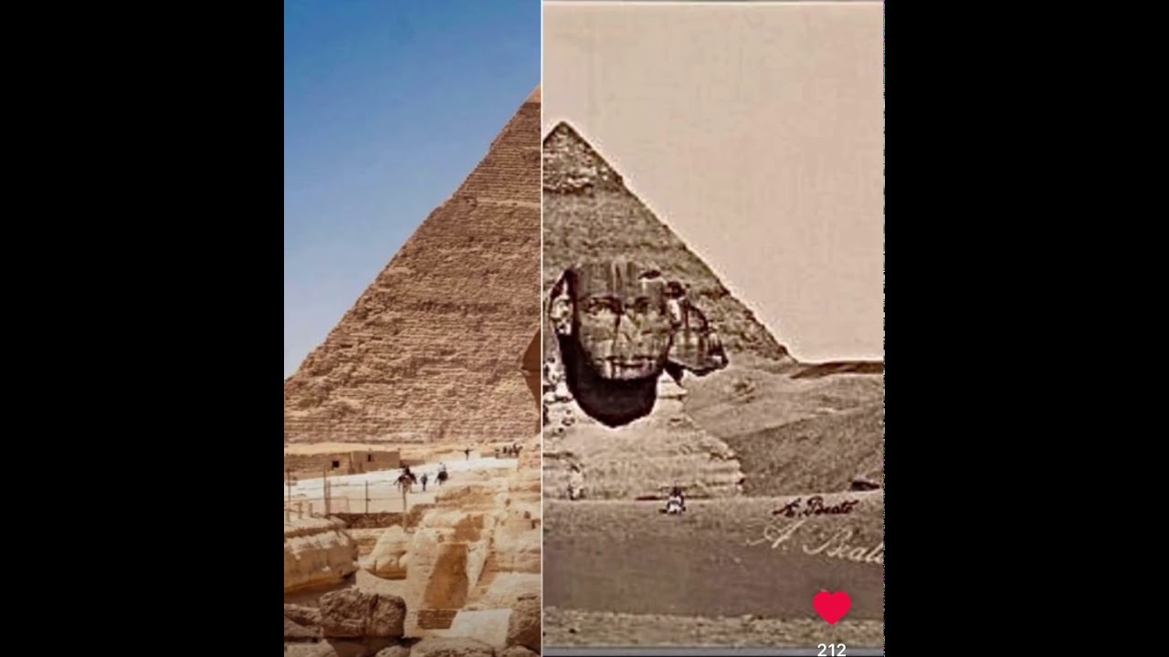 Before and After Great Sphinx of Giza YouTube