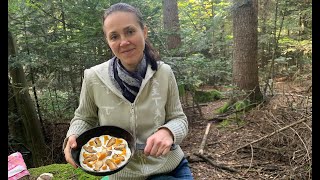 She picks porcini mushrooms and cooks pizza in the forest. Part 7. BOLETUS EDULIS /ASMR