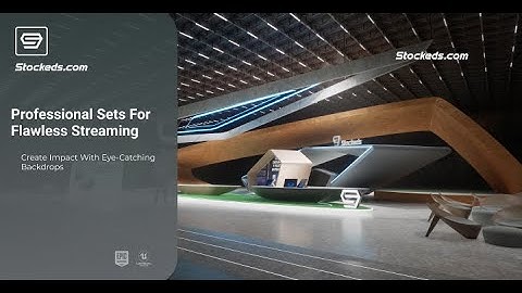 Talk show MS3E | Unreal Engine Corporate Virtual Set | Integrated With Aximmetry