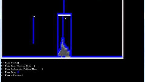 Simulateur Physique en console ASCII PhysiX