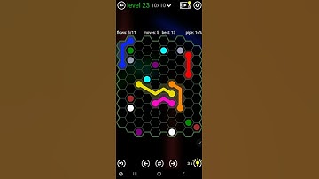 How To Solve Flow Free Hexes Jumbo Pack 2 Level 23 10x10 Board Walk Through Solution Walkthrough