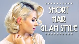 Short Hair Glam Style Tutorial | Milabu