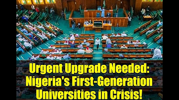 Urgent Upgrade Needed: Nigeria