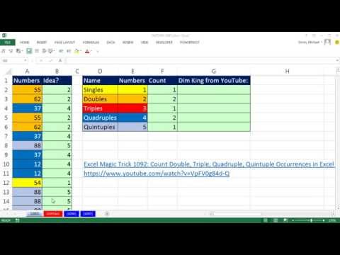 Excel Magic Trick