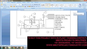 DESIGN AND FABRICATION OF CYLINDRICAL GRINDING MACHINE  MECHANICAL PROJECT