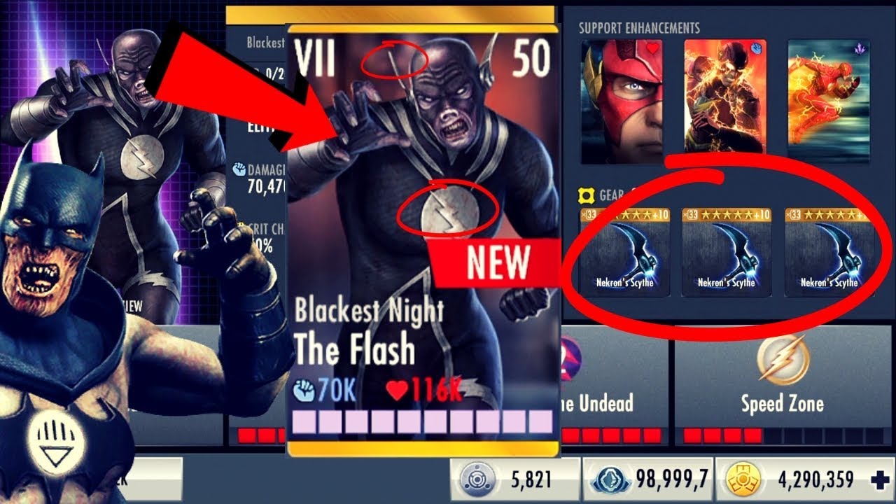 Blackest Night The Flash! Injustice Gods Among Us 3.1! Ios/Android!