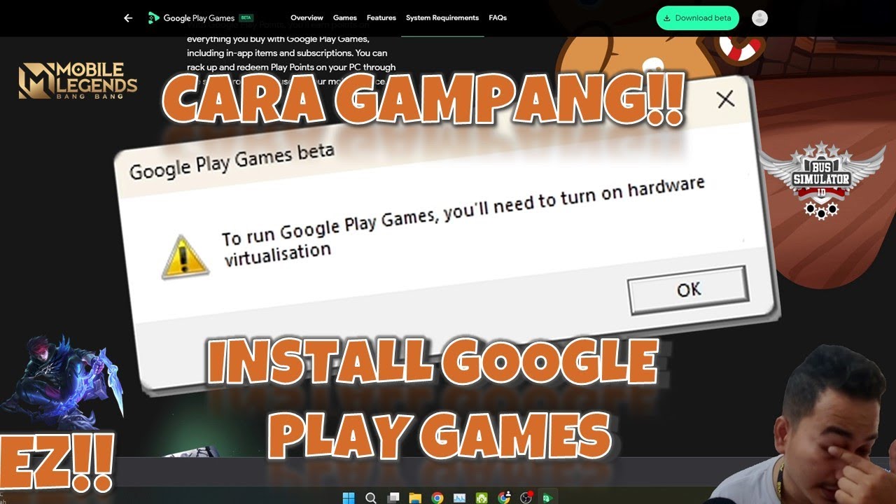 Download Google Play Games beta for Windows 