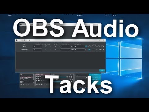 OBS studio : how to set up Audio Tracks