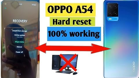 Ho To OPPO A54 CPH2239 Hard Reset Pattern Unlock OPPO A54 Factory Reset Screen Lock Bypass 100%