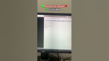 😱 Calculat area of rectangular 🤯 use by Java script and css HTML #shorts #short #youtubeshorts