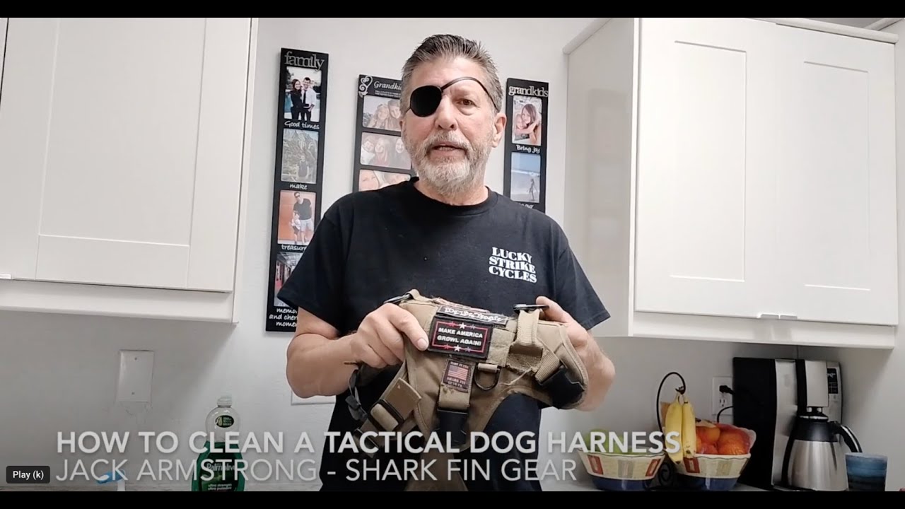 How to clean a tactical dog harness