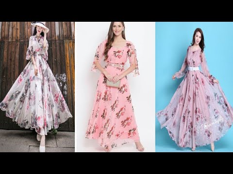 Cotton Long Dress Long Gown Dress Chiffon Dresses Latest Long Frocks Designs  2020 Designer Long Fro | Cotton long dress, Frock design, Frock for women