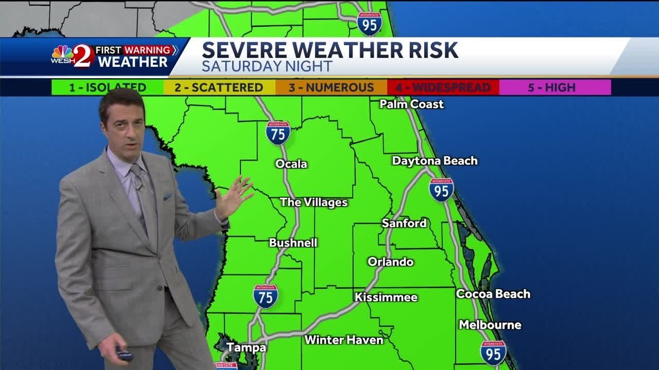 Storms to move in this weekend in Central Florida - YouTube