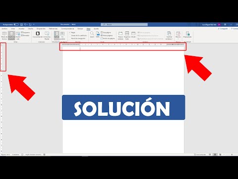 PROBLEMA CON LA REGLA O ESPACIO EN BLANCO, MARGEN SUPERIOR O INFERIOR NO APARECEN EN WORD - SOLUCIÓN