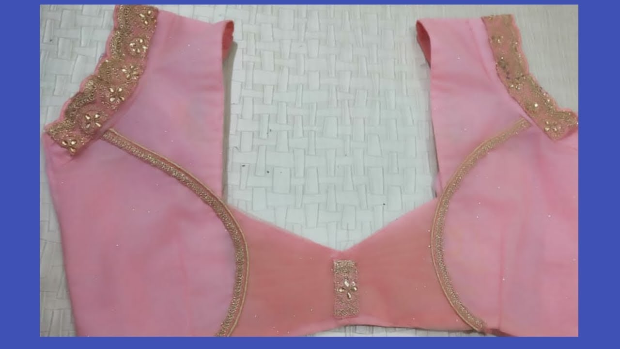 Butterfly neck blouse design ll easy making YouTube
