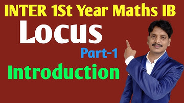 locus|part-1|locus in telugu|inter 1b maths locus|locus class 11|locus inter 1st year introduction