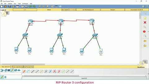 Configuring RIP  Packet Tracer in Router 3