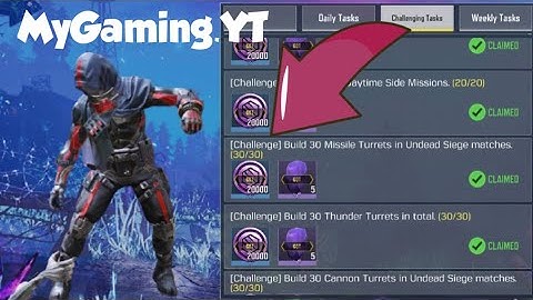 Call Of Duty Mobile Zombies Build 30 Missile Turrets in Undead Siege matches Task Complete