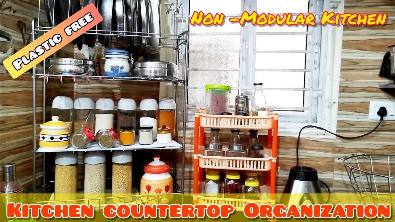 Kitchen Organisation ideas in tamil Kitchen Countertop Organization
