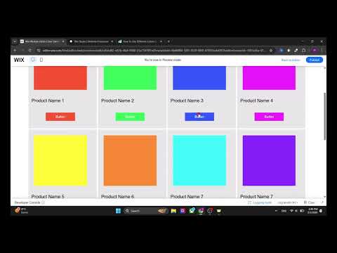 Wix Editor/Studio Tutorial - How to use different Colors in Item Design Without CMS