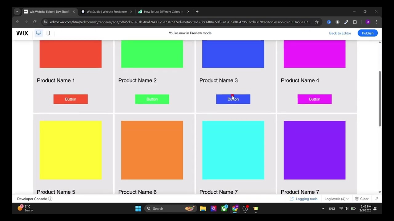 Wix Tutorial - Add Different Colors to Repeater Item Design