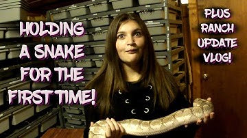Holding a Snake for the First Time!