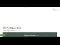 Class 7 Maths Olympiad Simple Equations Concept &amp; Best IMO Problem Solving Tricks 10