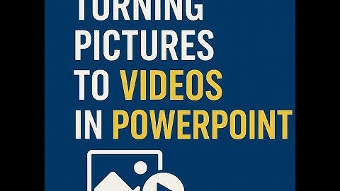 Pictures to video in Power Point in seconds!!