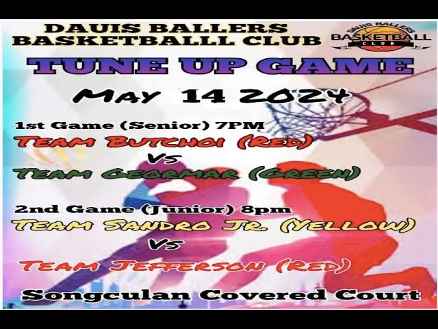 LIVE | TEAM GEORMAR vs TEAM BUTCHOI | DAUIS BALLERS CLUB TUNE UP GAME JUNIORS class=