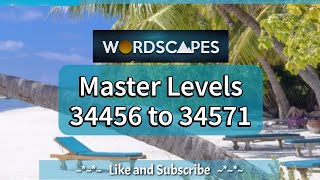 Playing Wordscapes TOURNAMENT through MASTER levels 34556 to 34571 | 16 levels in 10 minutes