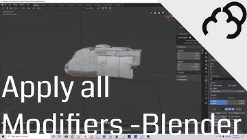 How to Apply all Modifiers in Blender - Read description