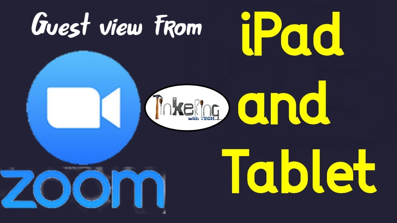 Join Zoom from a Guests point of view on iPad - Tablet
