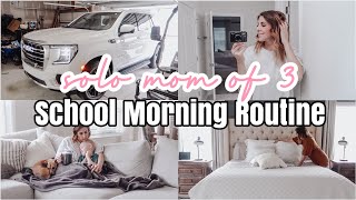 REALISTIC MOM MORNING ROUTINE 2023 | MORNING ROUTINE FOR SCHOOL | SINGLE MOM OF 3