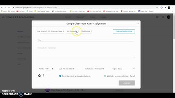 Using Kami in the Google Classroom