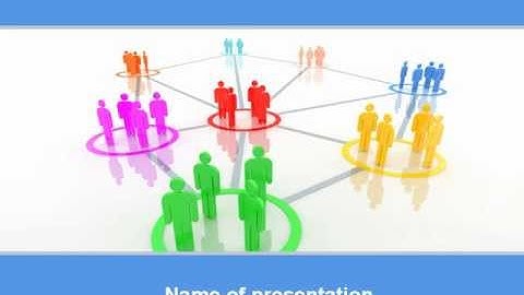 Social Network Communication PowerPoint Template by PoweredTemplate.com