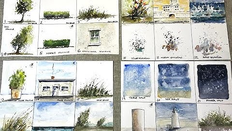 50 Quick WATERCOLOR Tips, Methods & Techniques with Chris Petri ( Part 1 of 2 )