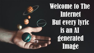 Welcome to the Internet - But every lyric is an AI generated image