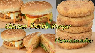 Homemade Chicken Burger Patty Recipe || Juicy Chicken Burger   @thefreshplate06