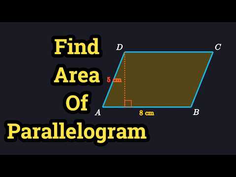 Parallelogram Area Formula Find The Are Of The Parallelogram Math math