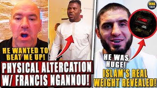 Dana White Physical Altercation W Francis Ngannou Makhachevs Real Walkaround Weightrevealed