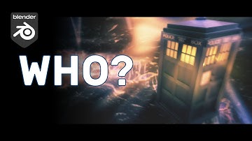 Quick Doctor Who Style TARDIS Time Vortex in Blender 4.0 - Explainer Video
