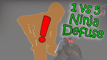 Must Seen 1v5 NINJA - CS:GO Ninja Defuse (Mirage, A Spot) [NO SOUND]