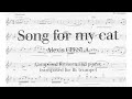 Song for my cut  ( Alexis Ciesla )   Piano and Trumpet For Bb Instruments