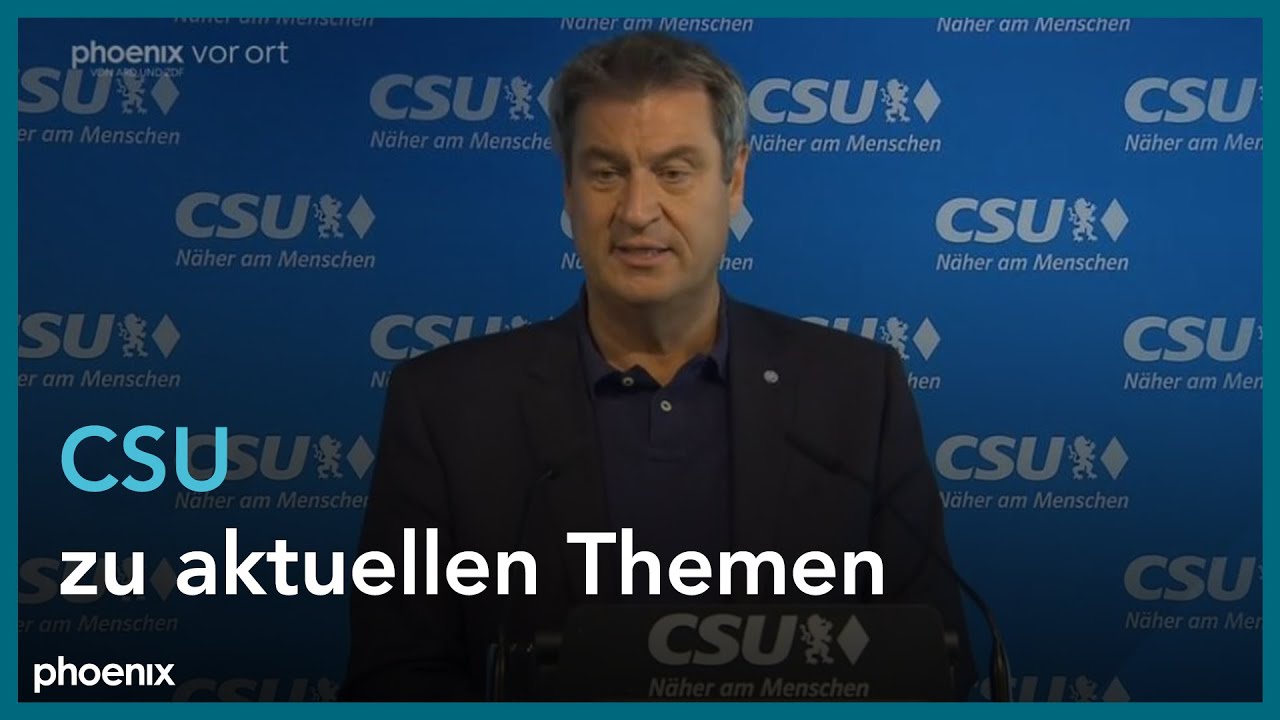CSU-Chef Markus Söder zu aktuellen Themen am 20.06.22