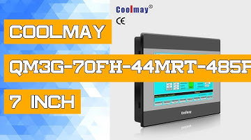 Coolmay QM3G-70FH-44MRT-485P/232H 7 inch 24DI 20DO programming plc with hmi touch panel integrated