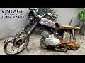 Destroyed motorcycle full restoration